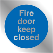 Fire door keep closed Prestige sign MJN Safety Signs Ltd