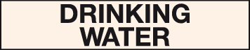 Drinking water pipeline label | Health and Safety signs supplier – MJN ...