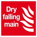 Dry falling main sign MJN Safety Signs Ltd
