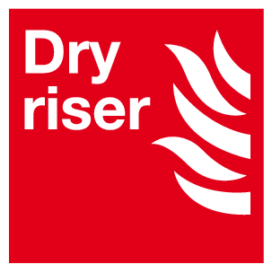 Dry riser sign MJN Safety Signs Ltd