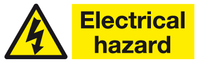 Electrical hazard sign MJN Safety Signs Ltd