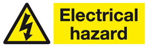 Electrical hazard sign MJN Safety Signs Ltd