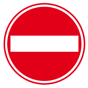 Entry from the side of approach is prohibited automatic door sign – MJN ...