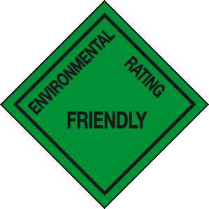 Environmental Rating Friendly sign MJN Safety Signs Ltd