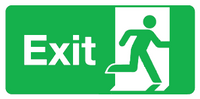 Exit right sign MJN Safety Signs Ltd