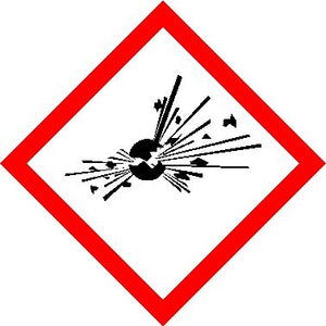 Explosive GHS / CLP Label MJN Safety Signs Ltd