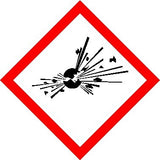 Explosive GHS / CLP Label MJN Safety Signs Ltd