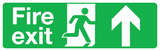 Fire Exit Straight sign MJN Safety Signs Ltd