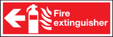 Fire Extinguisher Left sign MJN Safety Signs Ltd