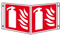 Fire extinguisher projecting sign MJN Safety Signs Ltd