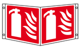 Fire extinguisher projecting sign MJN Safety Signs Ltd