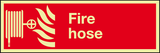Fire hose photoluminescent sign MJN Safety Signs Ltd