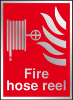 Fire hose reel Prestige sign MJN Safety Signs Ltd
