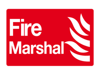 Fire Marshal sign MJN Safety Signs Ltd