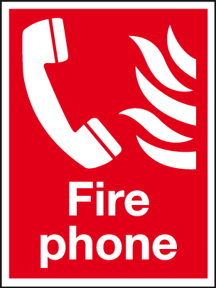 Fire phone sign MJN Safety Signs Ltd