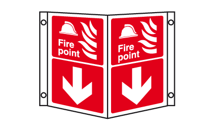 Fire Point Projecting Sign Fire point directional projecting sign| Safety signs supplier – MJN ...