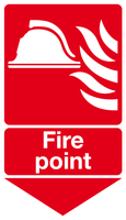 Fire point Hanging signs MJN Safety Signs Ltd