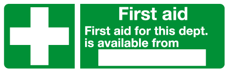 First Aid department sign | First aid signs - Safe conditions sign ...