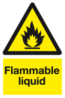 Flammable liquid sign MJN Safety Signs Ltd