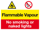 Flammable Vapour sign MJN Safety Signs Ltd