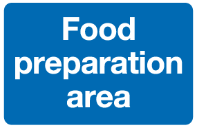 Food preparation are sign MJN Safety Signs Ltd