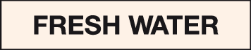 Fresh Water pipeline Label | MJN Safety Signs Ltd | Safety signage