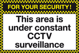 For your security This area is under contact CCTV surveillance sign MJN Safety Signs Ltd