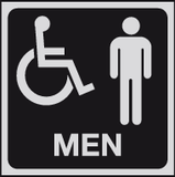 Gents disabled symbol sign MJN Safety Signs Ltd