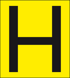 H symbol sign MJN Safety Signs Ltd