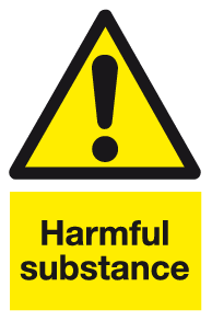 Harmful substance sign MJN Safety Signs Ltd
