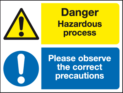 Later Precaution Sign Please observe the correct precautions - Safety signs and notices – MJN ...