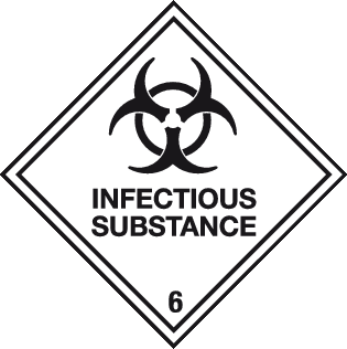 Infectious Substance Label | Dangerous substance labels | Safety Sign ...