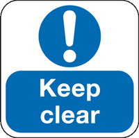 Keep Clear floor graphic sign MJN Safety Signs Ltd