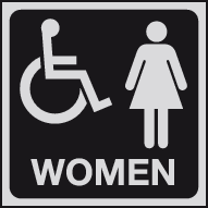 Ladies disabled symbol sign MJN Safety Signs Ltd