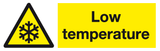 Low temperature sign MJN Safety Signs Ltd