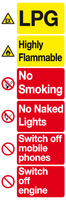 LPG Highly Flammable sign MJN Safety Signs Ltd