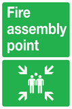 Fire assembly point sign (Non-metal options) MJN Safety Signs Ltd