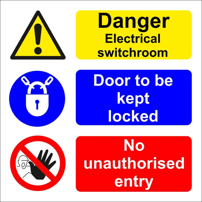 Electrical Safety Signs Electrical Safety Signs Danger High Voltage