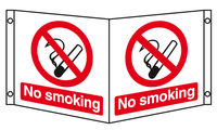 No smoking projecting sign MJN Safety Signs Ltd
