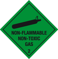 Non-flammable non-toxic gas label MJN Safety Signs Ltd