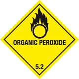 Organic Peroxide label MJN Safety Signs Ltd