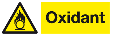 Oxidant sign MJN Safety Signs Ltd