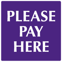 Please pay here sign MJN Safety Signs Ltd