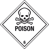 Poison label MJN Safety Signs Ltd