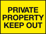 Private property keep out sign MJN Safety Signs Ltd