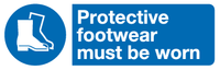 Protective footwear must be worn sign MJN Safety Signs Ltd