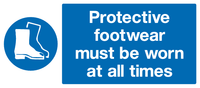 Protective footwear must be worn at all times sign MJN Safety Signs Ltd