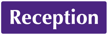 Reception Receiving Signs Reception sign | UK signage supplier | MJN Safety Signs Ltd