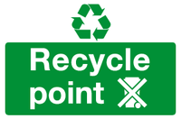Recycle point sign MJN Safety Signs Ltd