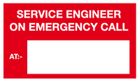 Service Engineer on emergency call sign MJN Safety Signs Ltd
